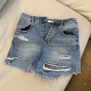 Zara Blue Denim Shorts